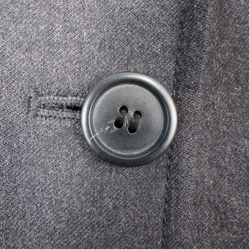 J Crew Wool One Button Blazer Jacket Womens Medium Dark Gray Office Career READ - Picture 7 of 16